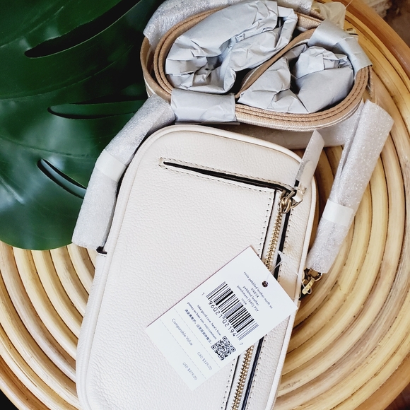 🆕 Kate spade rosie pebbled leather north south pebbled leather parchment - Picture 3 of 5